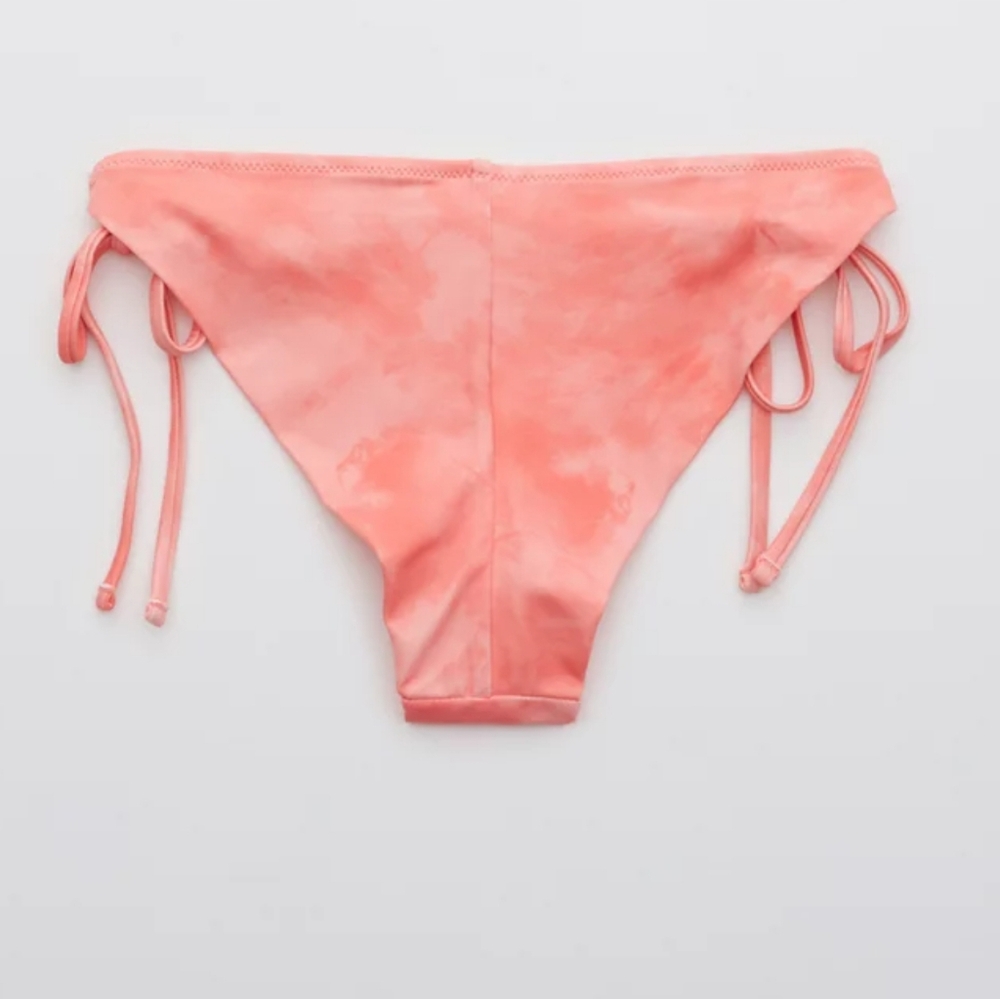 Aerie Embroidered Tie Cheekier Bikini Bottom - Picture 5 of 6